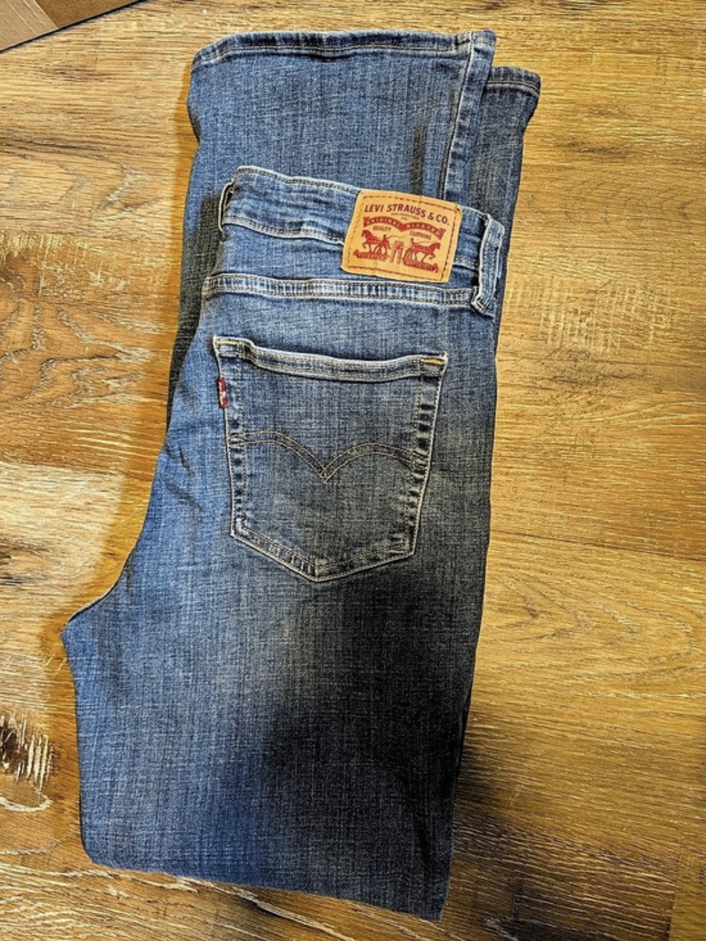 Levi's 725 High Rise Bootcut Jeans Blue 31x32